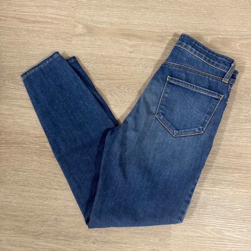 L'AGENCE Margot Skinny Jeans Womens 26 Blue High Rise Neptune 2294DXL
